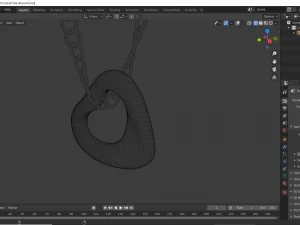heart necklace 3D Model