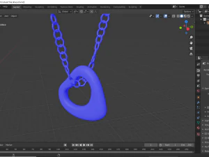 heart necklace 3D Model