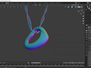 heart necklace Modello 3D