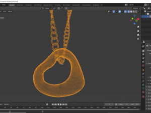 heart necklace Modello 3D