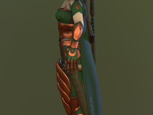 elf warrioranimated 3D मॉडल
