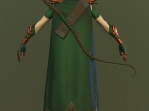 elf warrioranimated 3D मॉडल