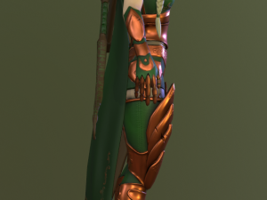 elf warrioranimated 3D मॉडल