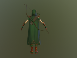 elf warrioranimated 3D मॉडल