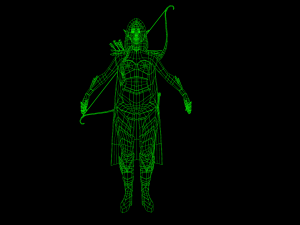 elf warrioranimated 3D मॉडल