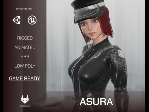 Game-ready character - asura commandor 3D Model