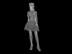 Game-ready character - asura commandor Modello 3D