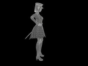 Game-ready character - asura commandor Modello 3D