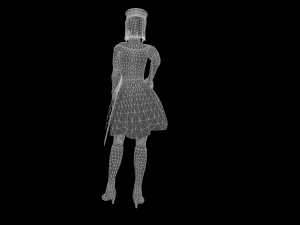 Game-ready character - asura commandor Modello 3D
