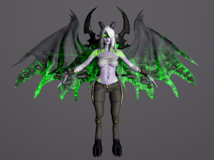 demon hunter 3D Model