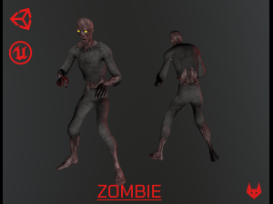 zombie Model 3D