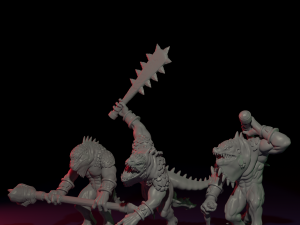 lizards wargame figure 3D Print Model