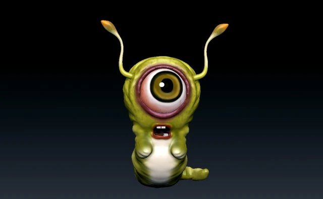 черв&rsquo;яковий характер 3D Модель .c4d .max .obj .3ds .fbx .stl .blend 