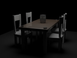 dinning room 3D 模型