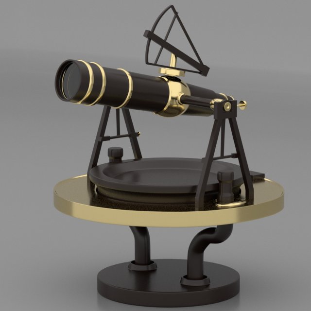 telescope modeling 3D Model .c4d .max .obj .3ds .fbx .stl .blend 