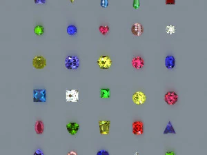 Cole&ccedil;&atilde;o de 30 diamantes vol 1 Modelo 3D