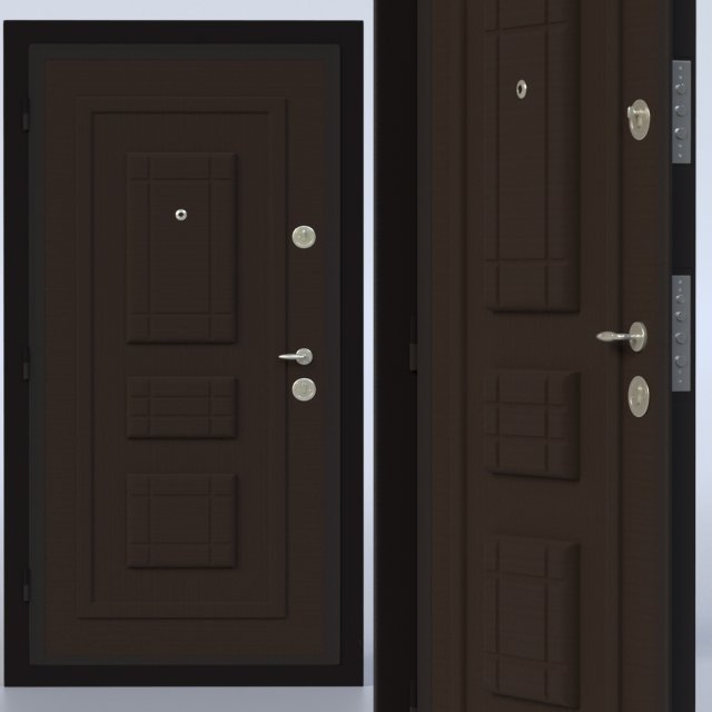 3 door model 3D मॉडल .c4d .max .obj .3ds .fbx .stl .blend 
