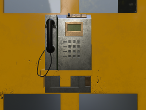 phone booth 3D 모델