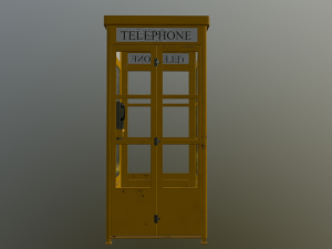 phone booth 3D 모델