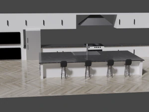 kitchen american style 3D Model
