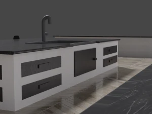 kitchen american style 3D Model