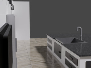 kitchen american style 3D Модель