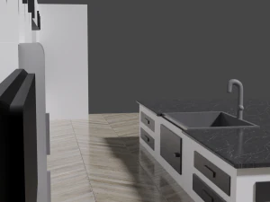 kitchen american style 3D Model