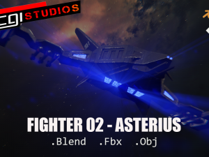 fighter 02 - asterius 3D मॉडल