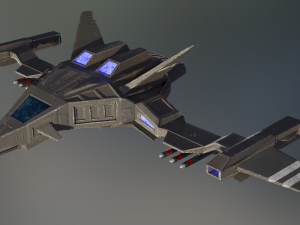 fighter 02 - asterius Model 3D