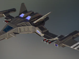 fighter 02 - asterius 3D Model