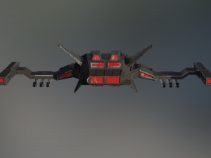fighter 02 - asterius Model 3D