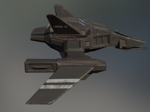 fighter 02 - asterius Model 3D