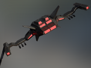 fighter 02 - asterius Model 3D