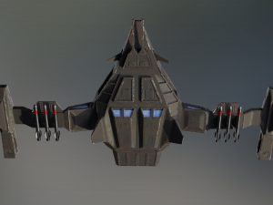 fighter 02 - asterius Model 3D