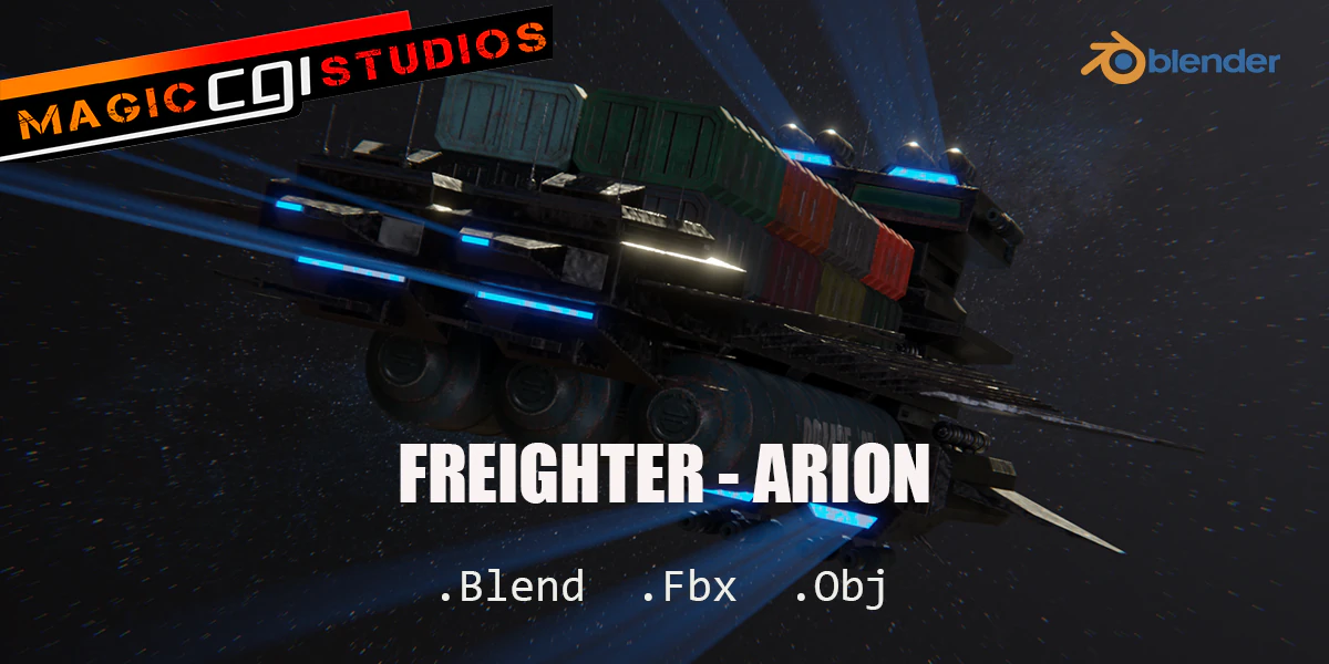 freighter arion class cargo vessel 3D Model .c4d .max .obj .3ds .fbx .stl .blend 
