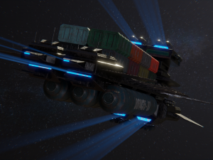 freighter arion class cargo vessel 3D Model