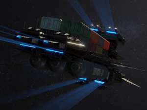 freighter arion class cargo vessel 3D Model