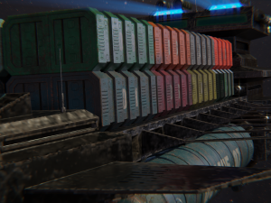 freighter arion class cargo vessel 3D Model