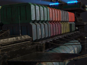 freighter arion class cargo vessel 3D Model