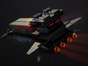 freighter arion class cargo vessel 3D Model