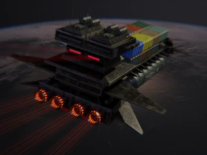 freighter arion class cargo vessel 3D Model