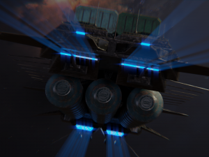 freighter arion class cargo vessel 3D Model