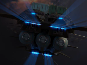 freighter arion class cargo vessel 3D Model