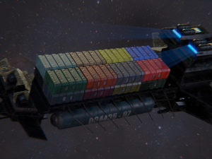 freighter arion class cargo vessel 3D Model