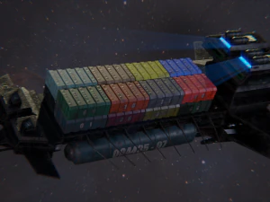 freighter arion class cargo vessel 3D Model