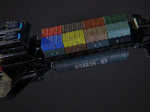 freighter arion class cargo vessel 3D Model