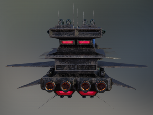 freighter arion class cargo vessel 3D Model