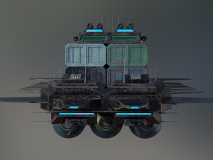 freighter arion class cargo vessel 3D Model