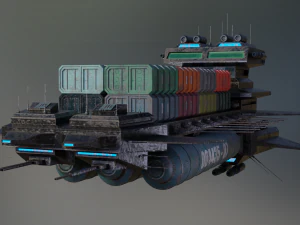 freighter arion class cargo vessel 3D Model