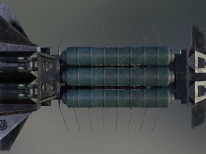 freighter arion class cargo vessel 3D Model